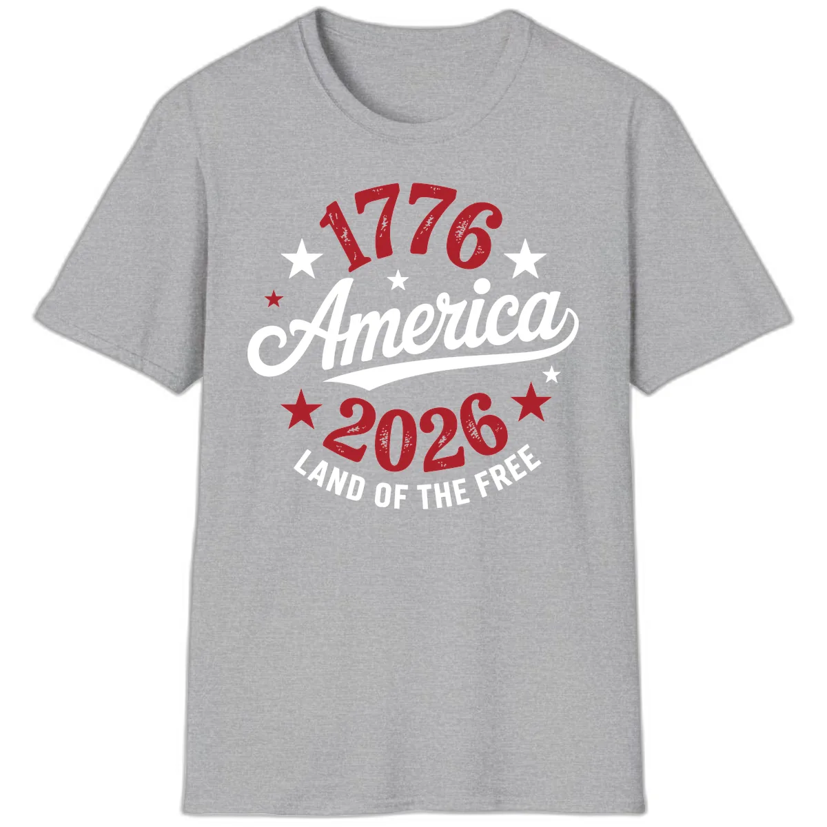 America 250th Anniversary Celebration T-Shirt in Sport Grey