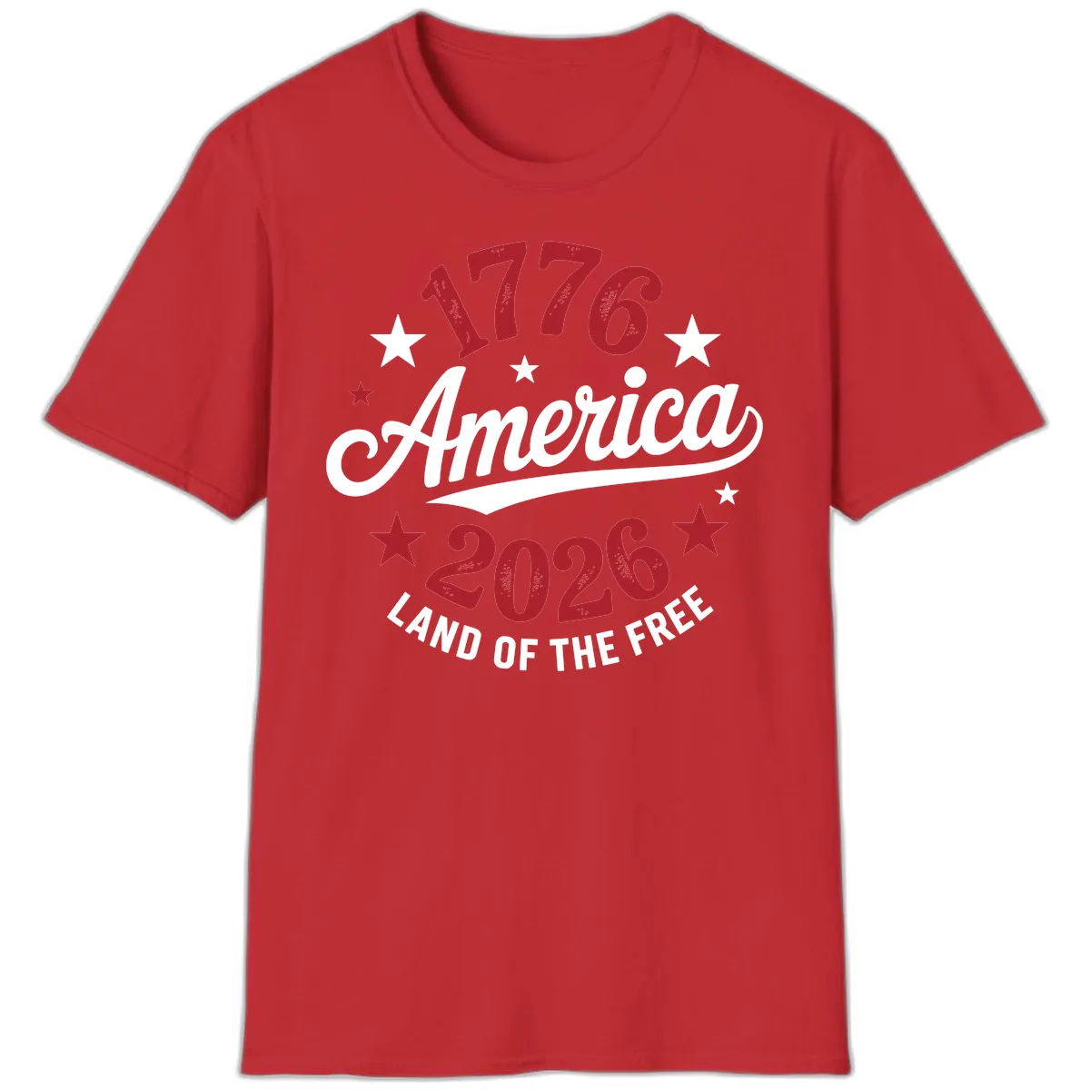 America 250th Anniversary Celebration T-Shirt in Red