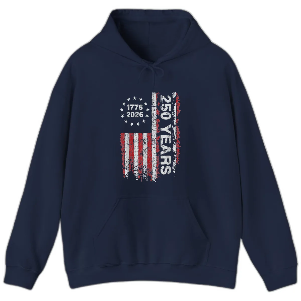 America 250 Years 1776 2026 Hoodie in Navy