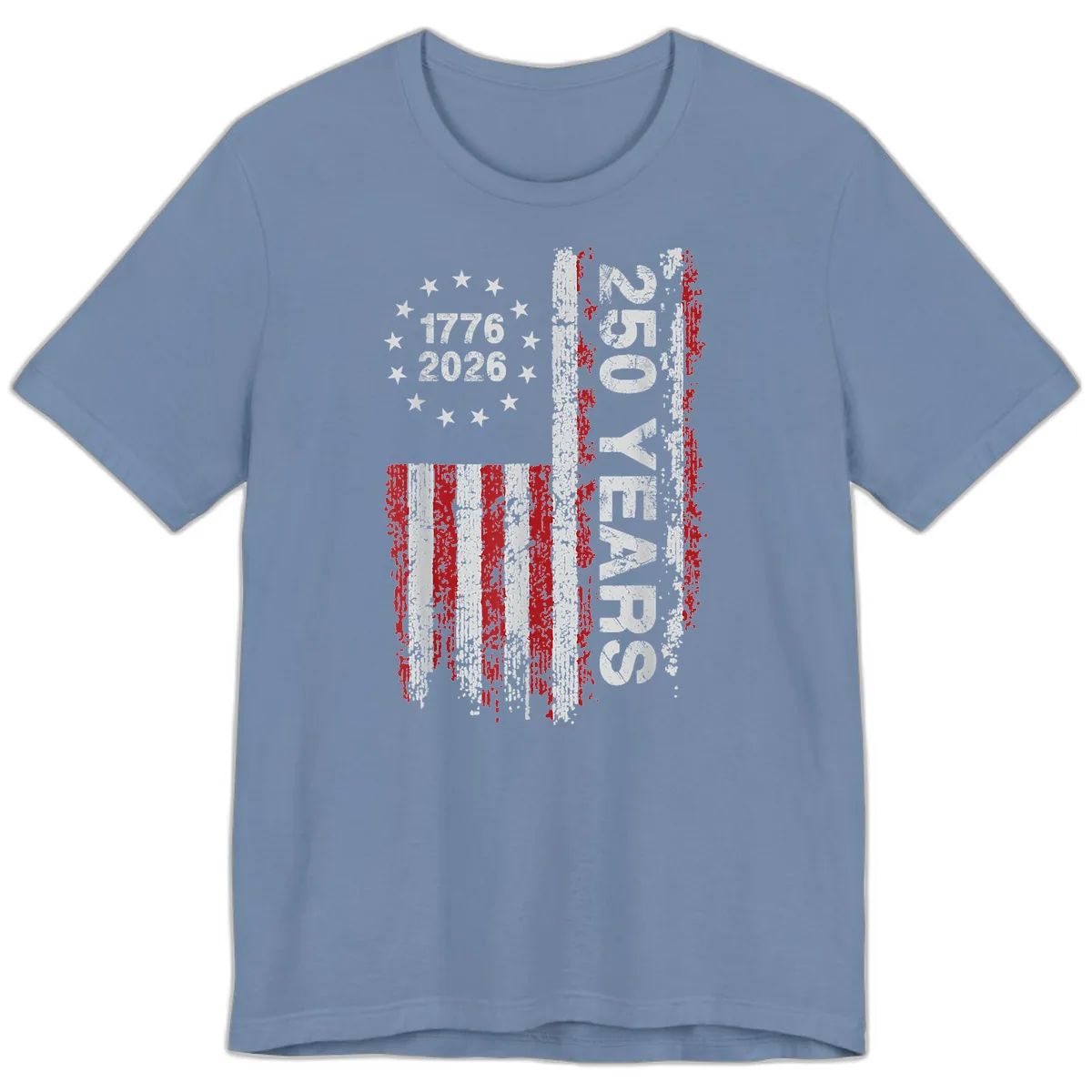 America 250 Years 1776 2026 Premium T-Shirt in Steel Blue