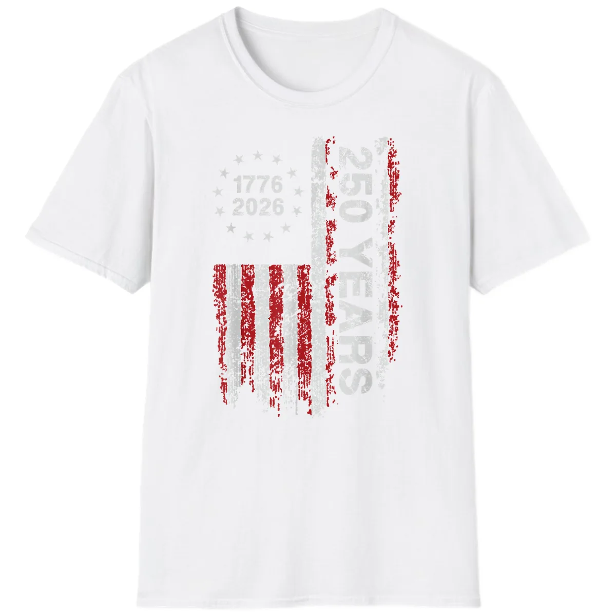America 250 Years 1776 2026 T-Shirt in White