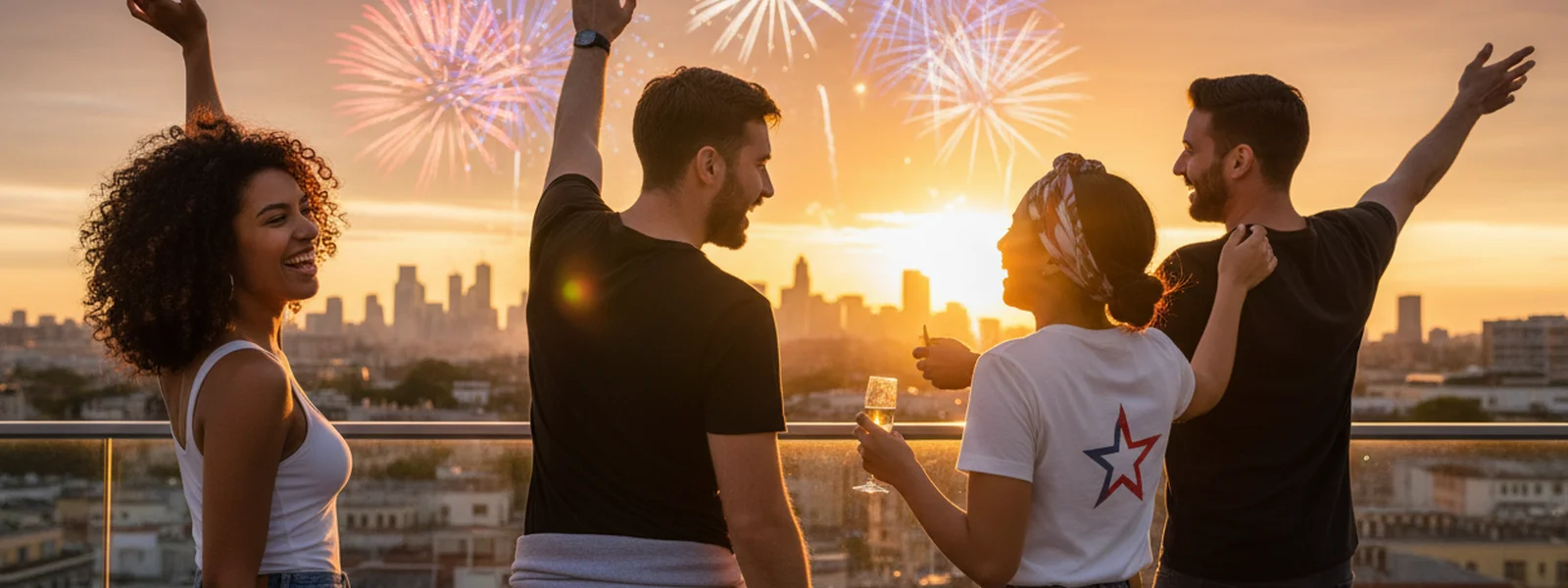 Daytime vs Nighttime July 4th Outfits - 250 Shirt Co