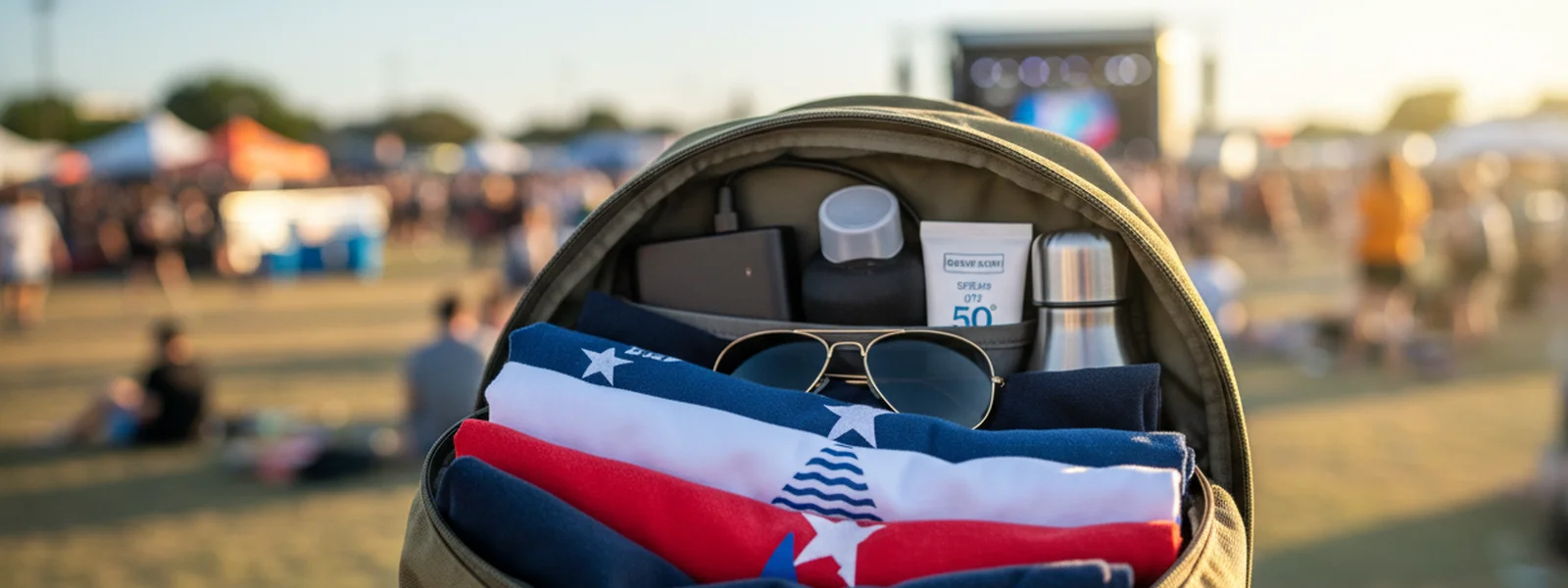 July 4th Packing List: Weekend Festival Edition - 250 Shirt Co