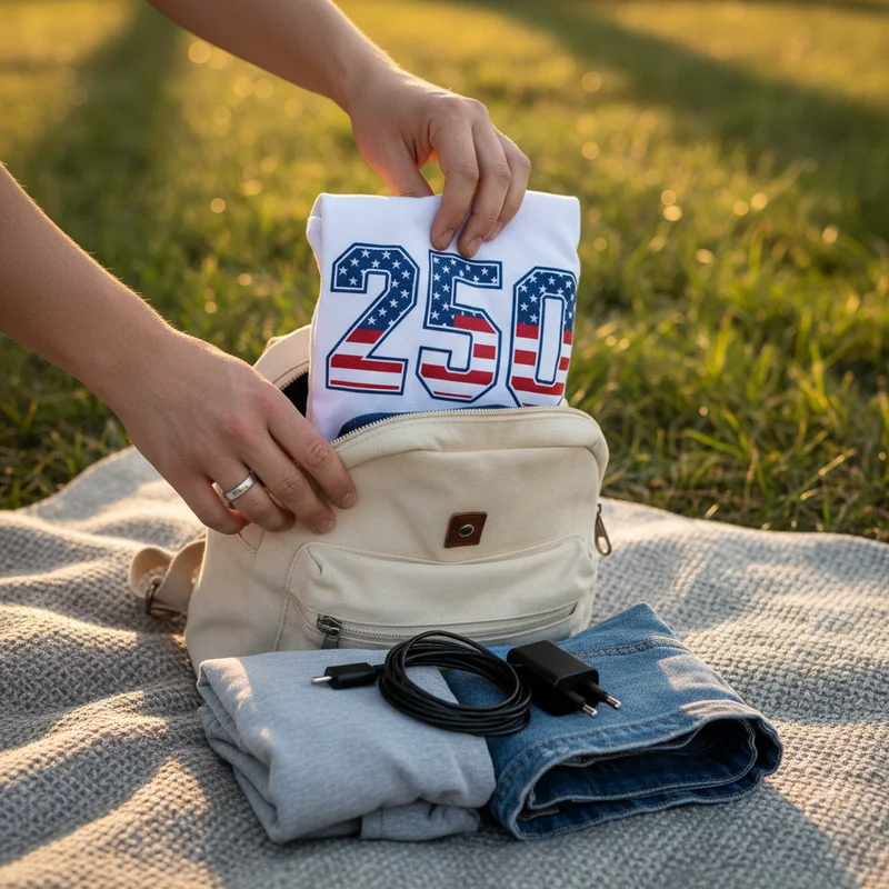 July 4th Packing List: Weekend Festival Edition - 250 Shirt Co