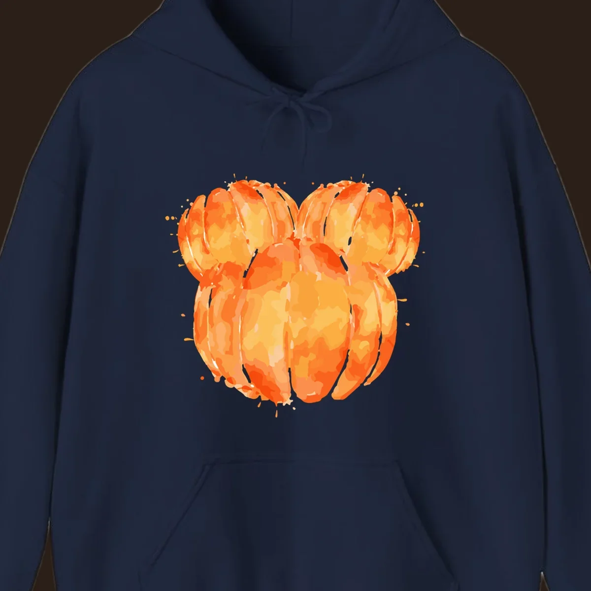 Orange heart splatter illustration