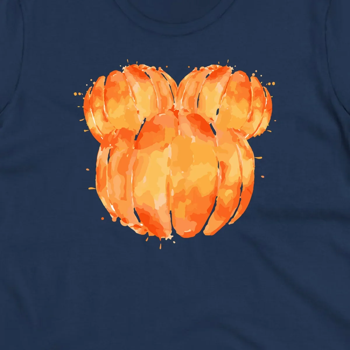 Orange heart splatter illustration