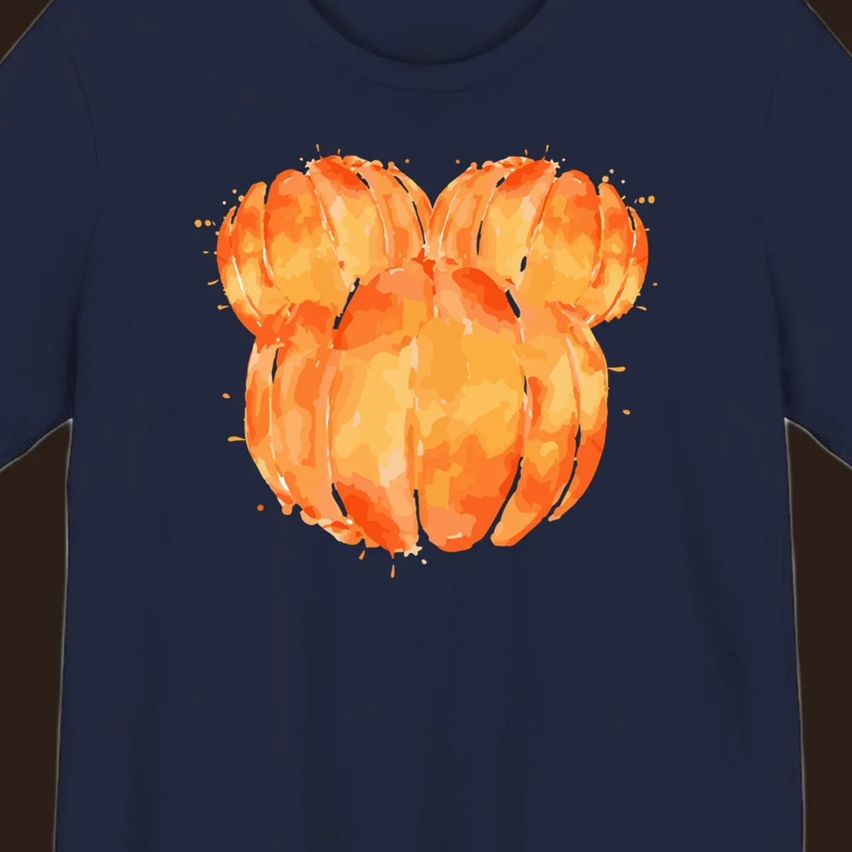 Orange heart splatter illustration
