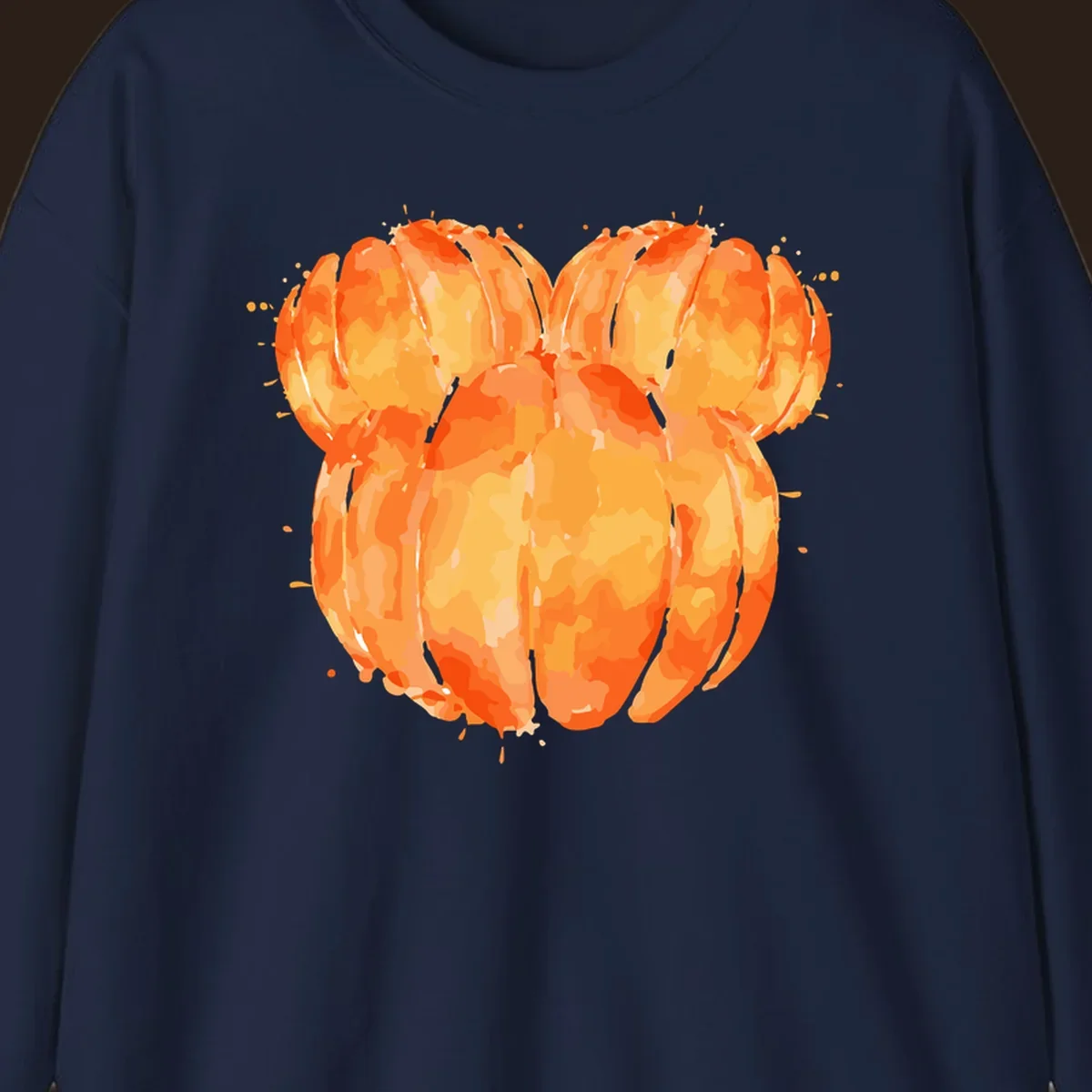 Orange heart splatter illustration
