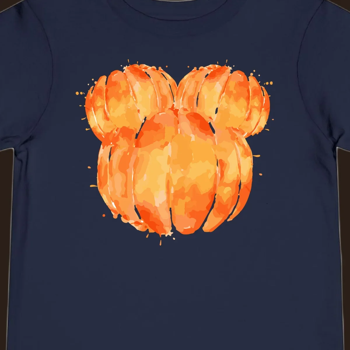 Orange heart splatter illustration