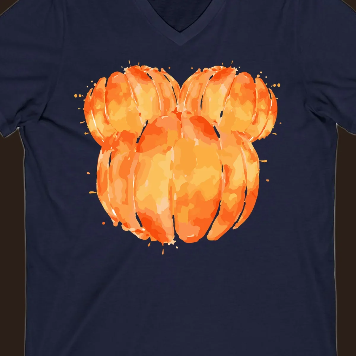 Orange heart splatter illustration