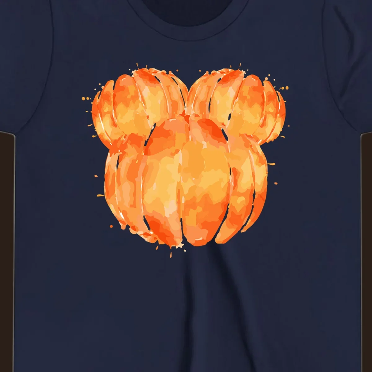 Orange heart splatter illustration