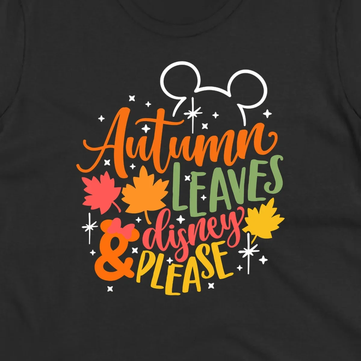 Autumn Leaves Disney Please text with Mickey ears and fall leaves.