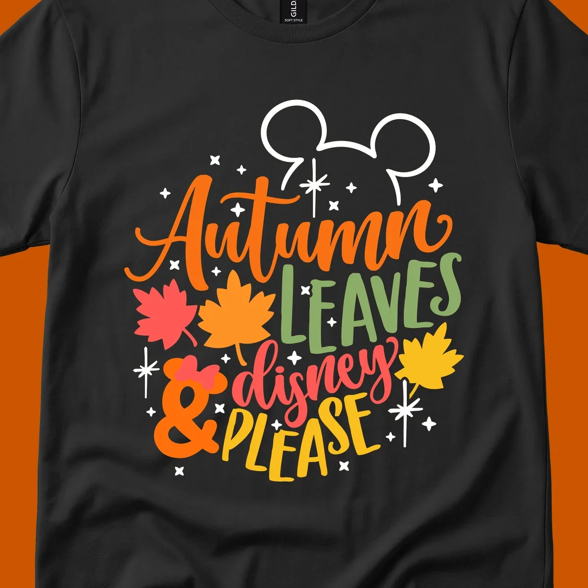 Autumn Leaves Disney Please text with Mickey ears and fall leaves.