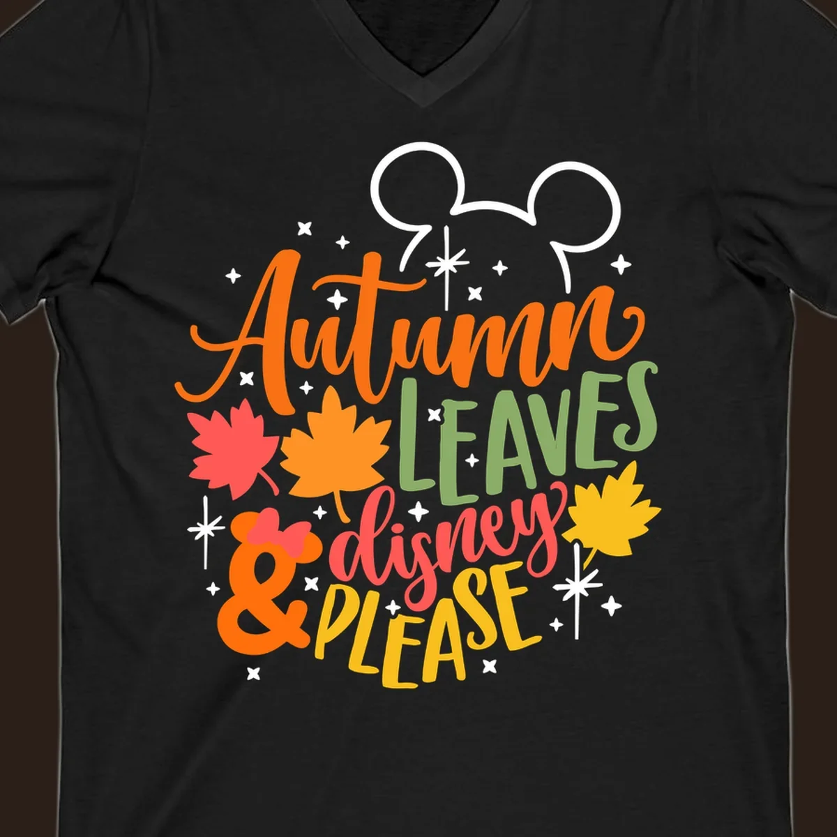 Autumn Leaves Disney Please text with Mickey ears and fall leaves.
