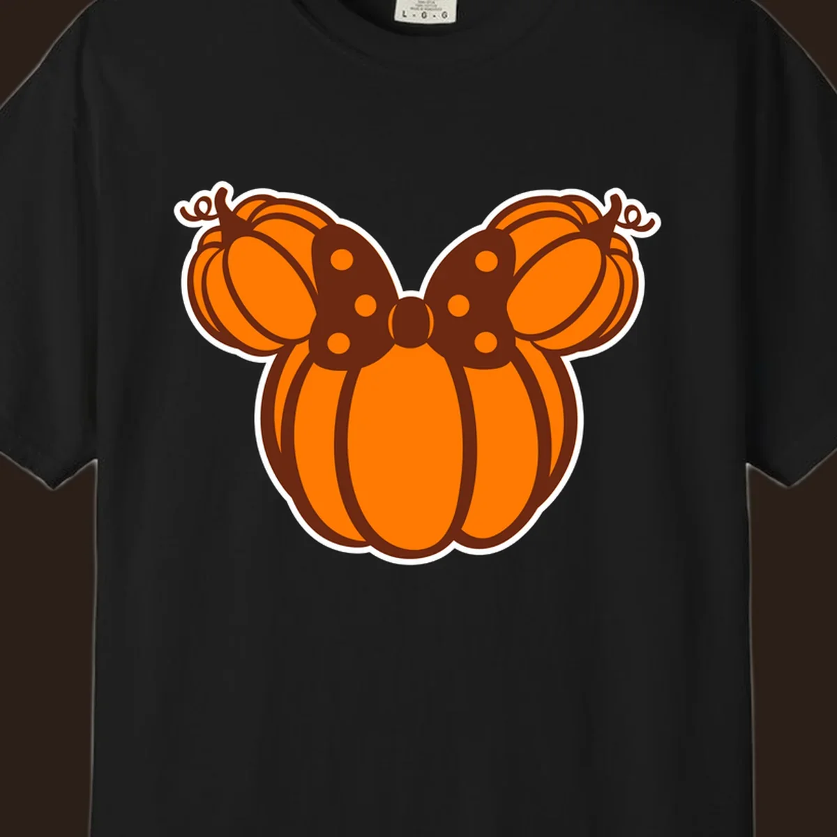 Mickey pumpkin bow graphic