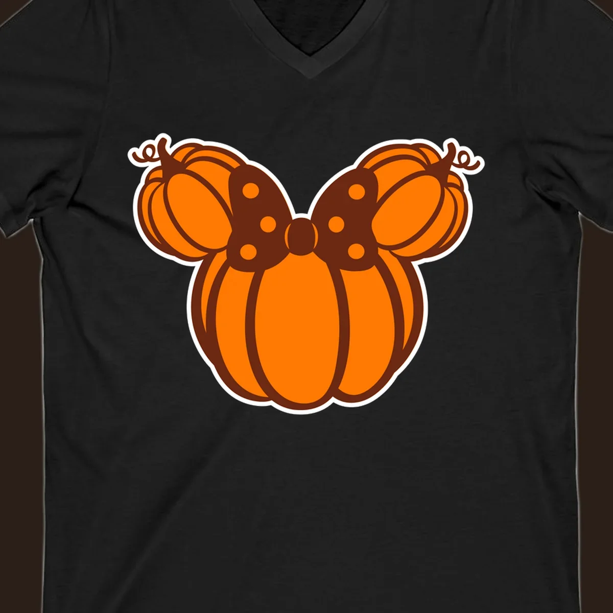 Mickey pumpkin bow graphic