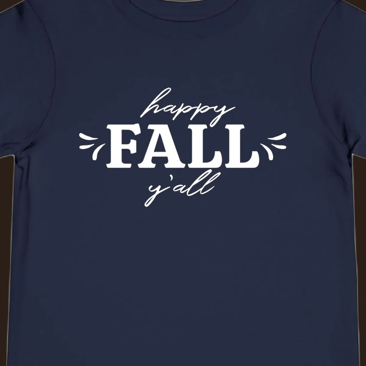 Happy Fall Y'all typography design for autumn.
