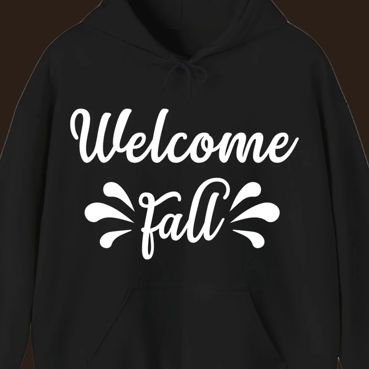 Welcome fall script text design
