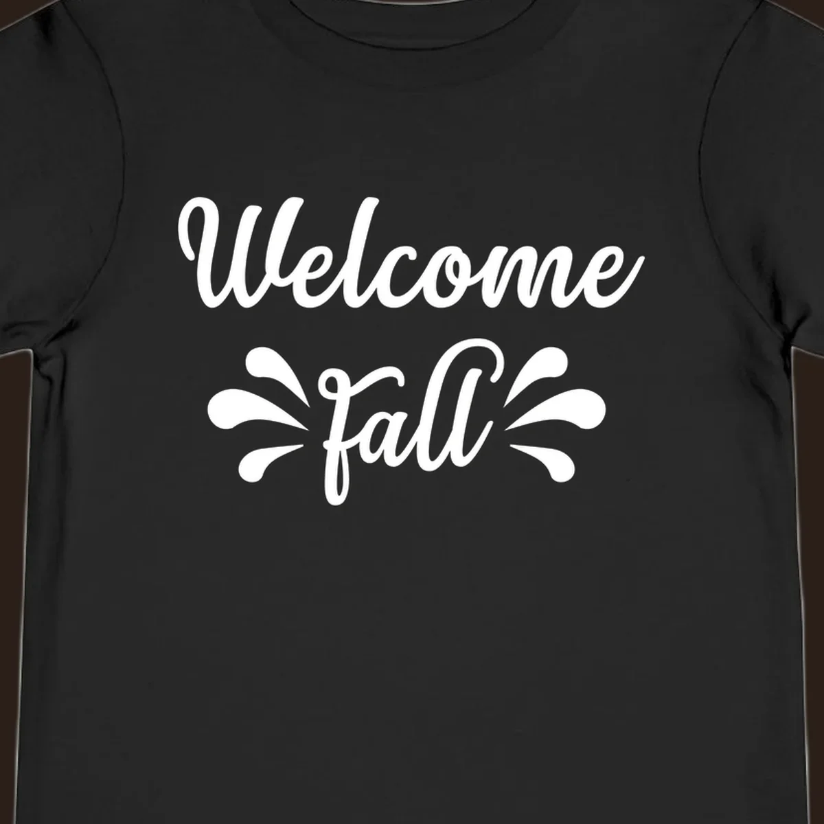 Welcome fall script text design