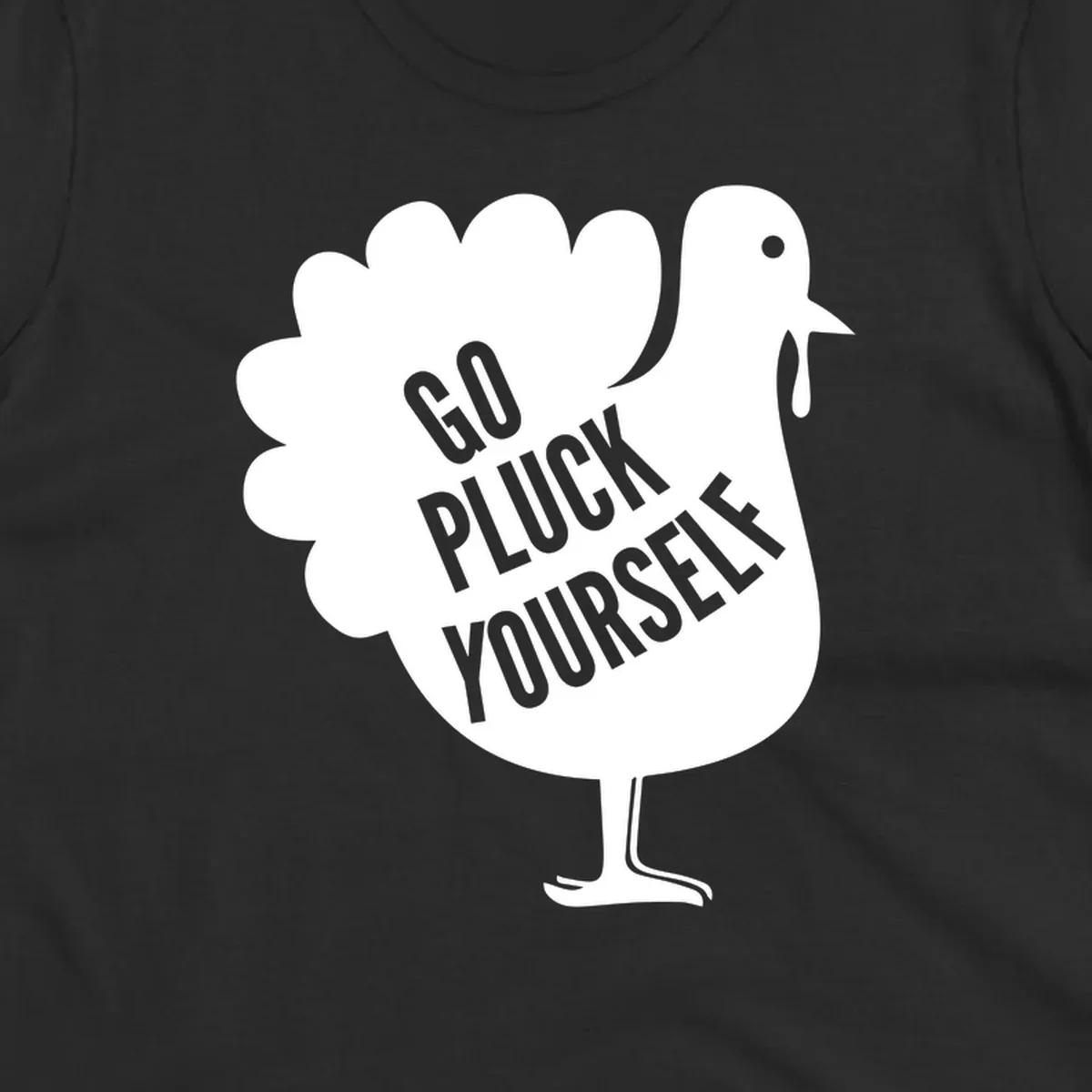 Go pluck yourself turkey graphic for Thanksgiving shirts