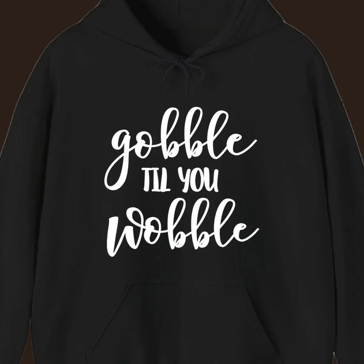 gobble-till-you-wobble text design