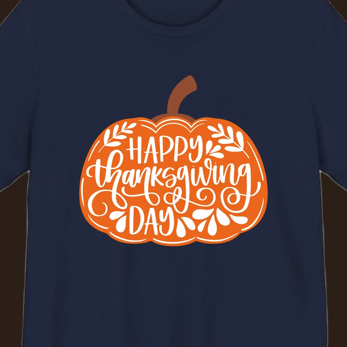 Thanksgiving pumpkin with "Happy Thanksgiving Day" text, part of the thanksgiving-pumpkin-text design.