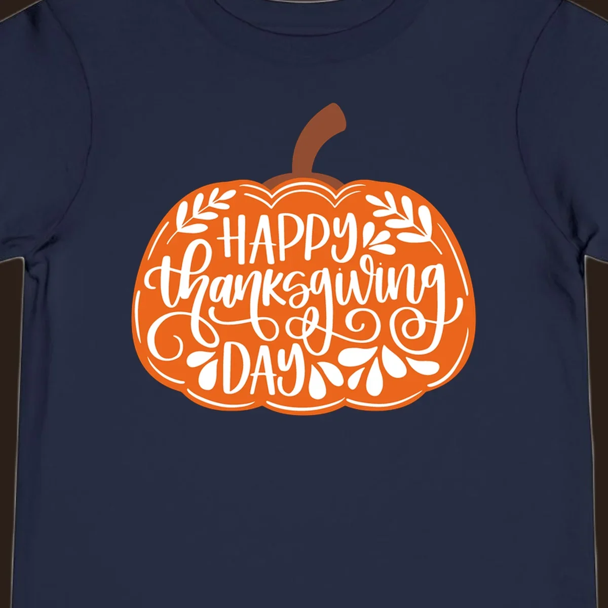 Thanksgiving pumpkin with "Happy Thanksgiving Day" text, part of the thanksgiving-pumpkin-text design.