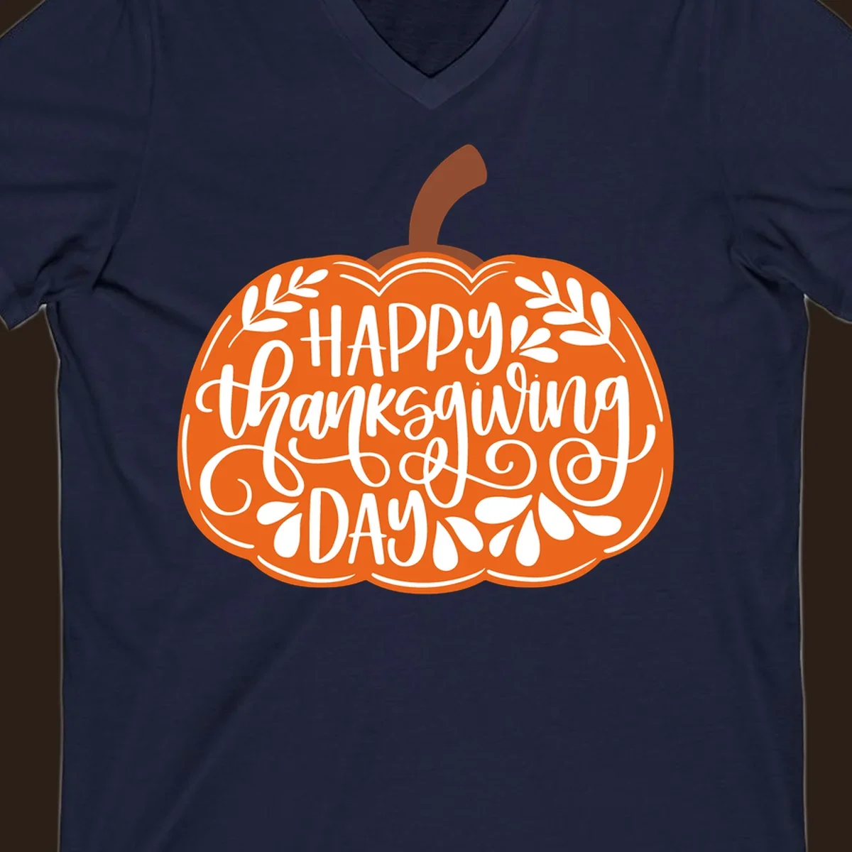 Thanksgiving pumpkin with "Happy Thanksgiving Day" text, part of the thanksgiving-pumpkin-text design.