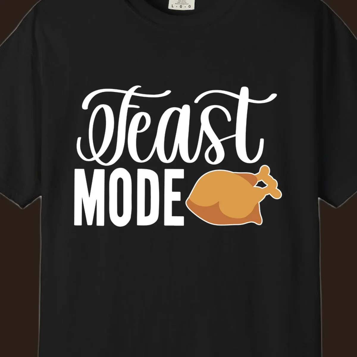 Feast Mode Turkey Illustration for Thanksgiving