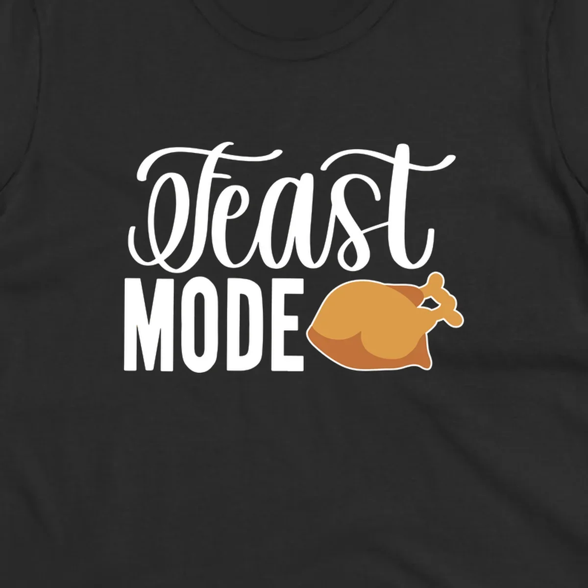 Feast Mode Turkey Illustration for Thanksgiving