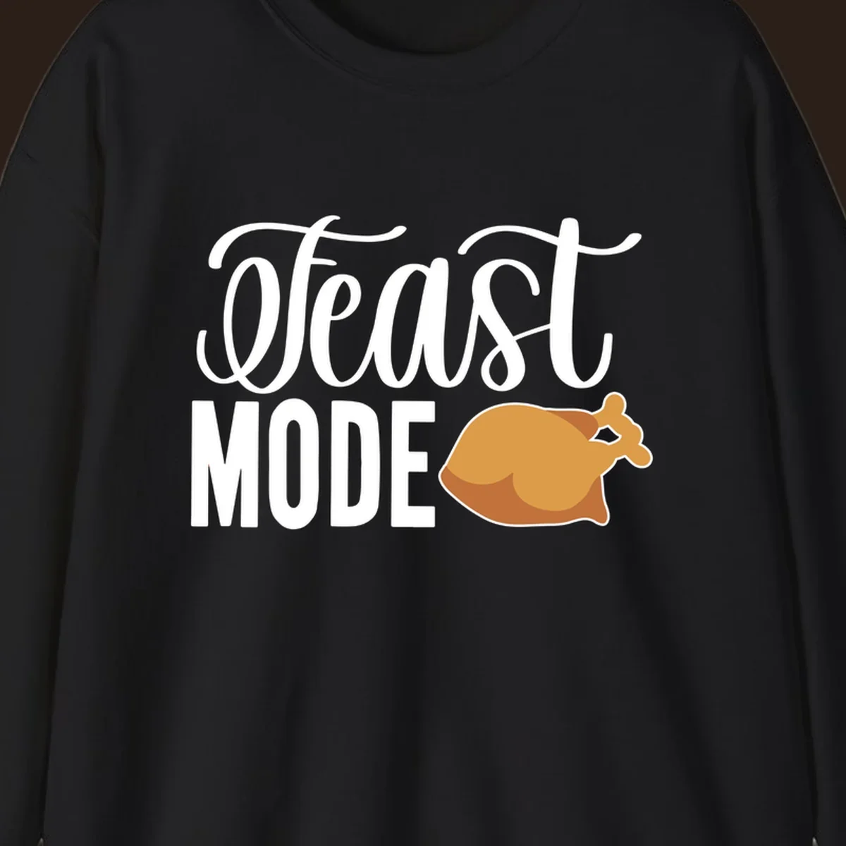 Feast Mode Turkey Illustration for Thanksgiving