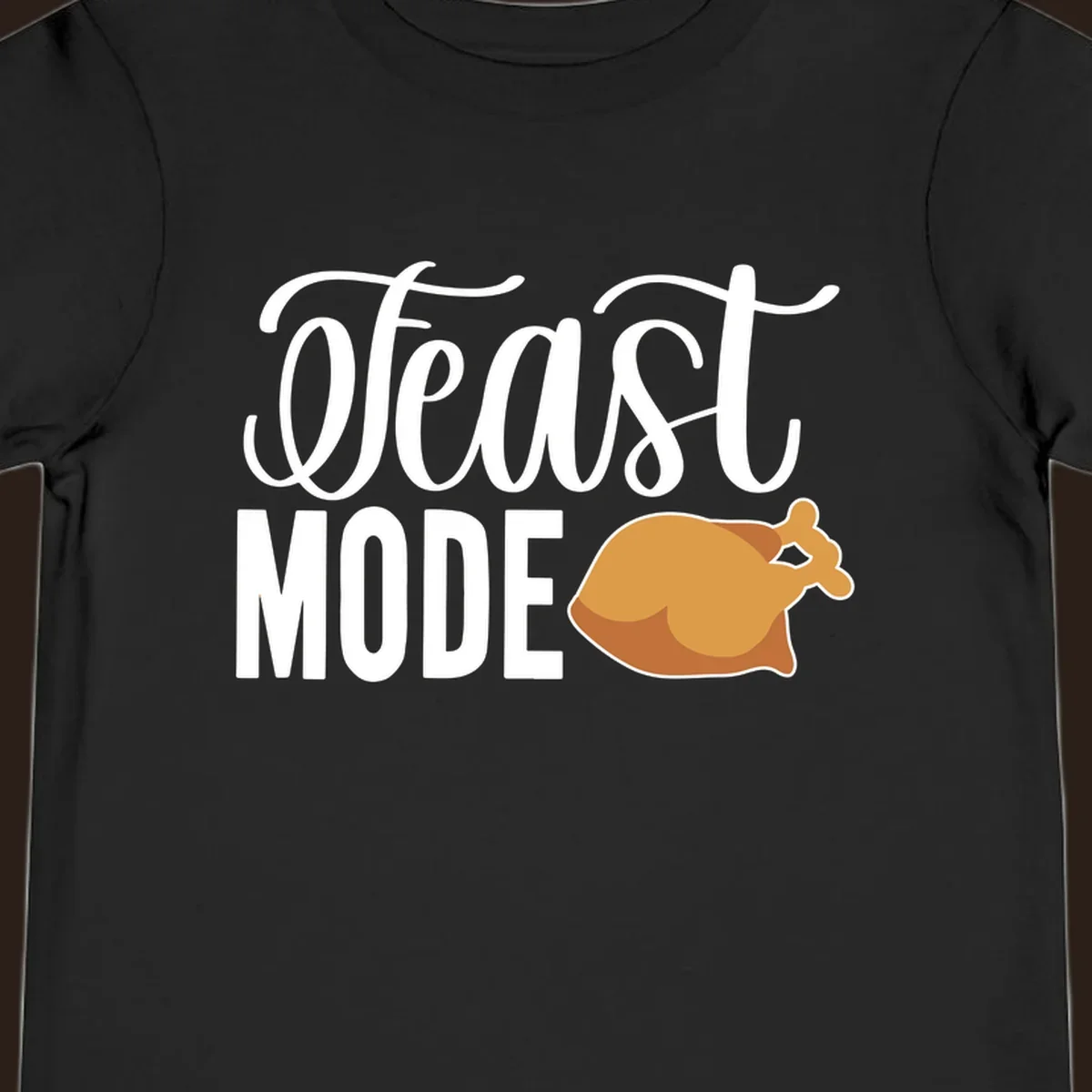 Feast Mode Turkey Illustration for Thanksgiving