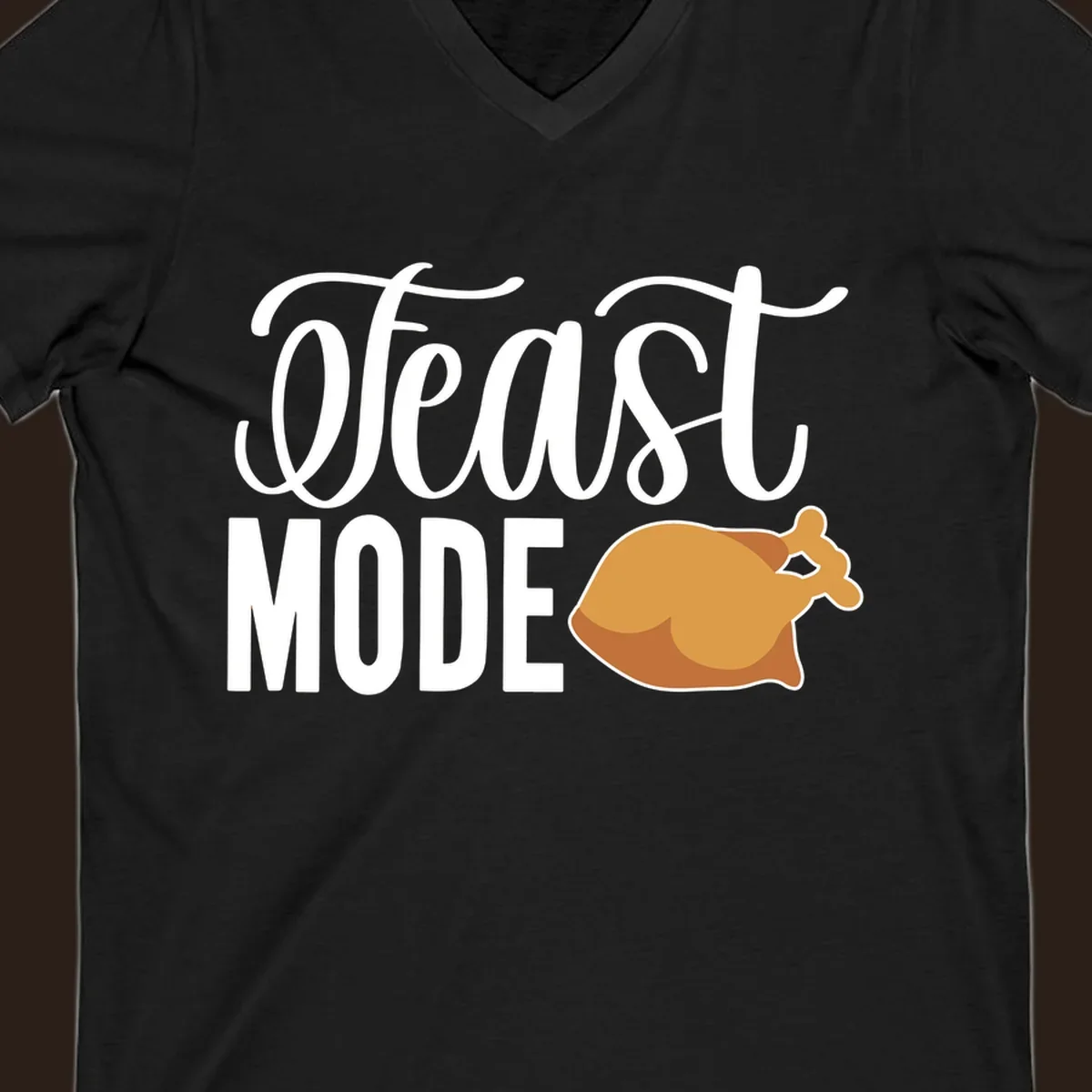 Feast Mode Turkey Illustration for Thanksgiving