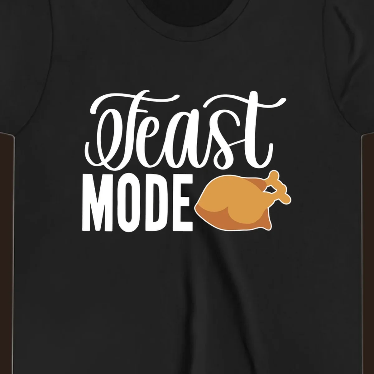 Feast Mode Turkey Illustration for Thanksgiving