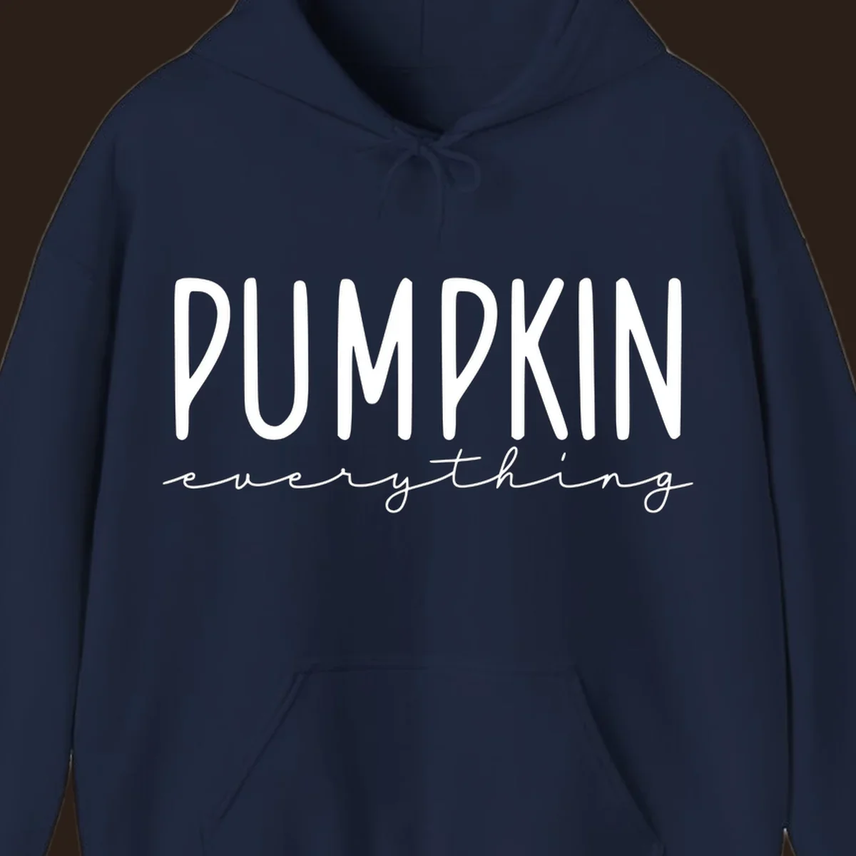 Pumpkin Everything text design with bold PUMPKIN and cursive everything.