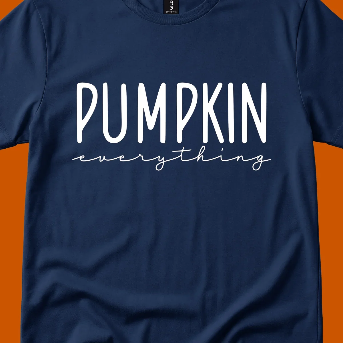 Pumpkin Everything text design with bold PUMPKIN and cursive everything.