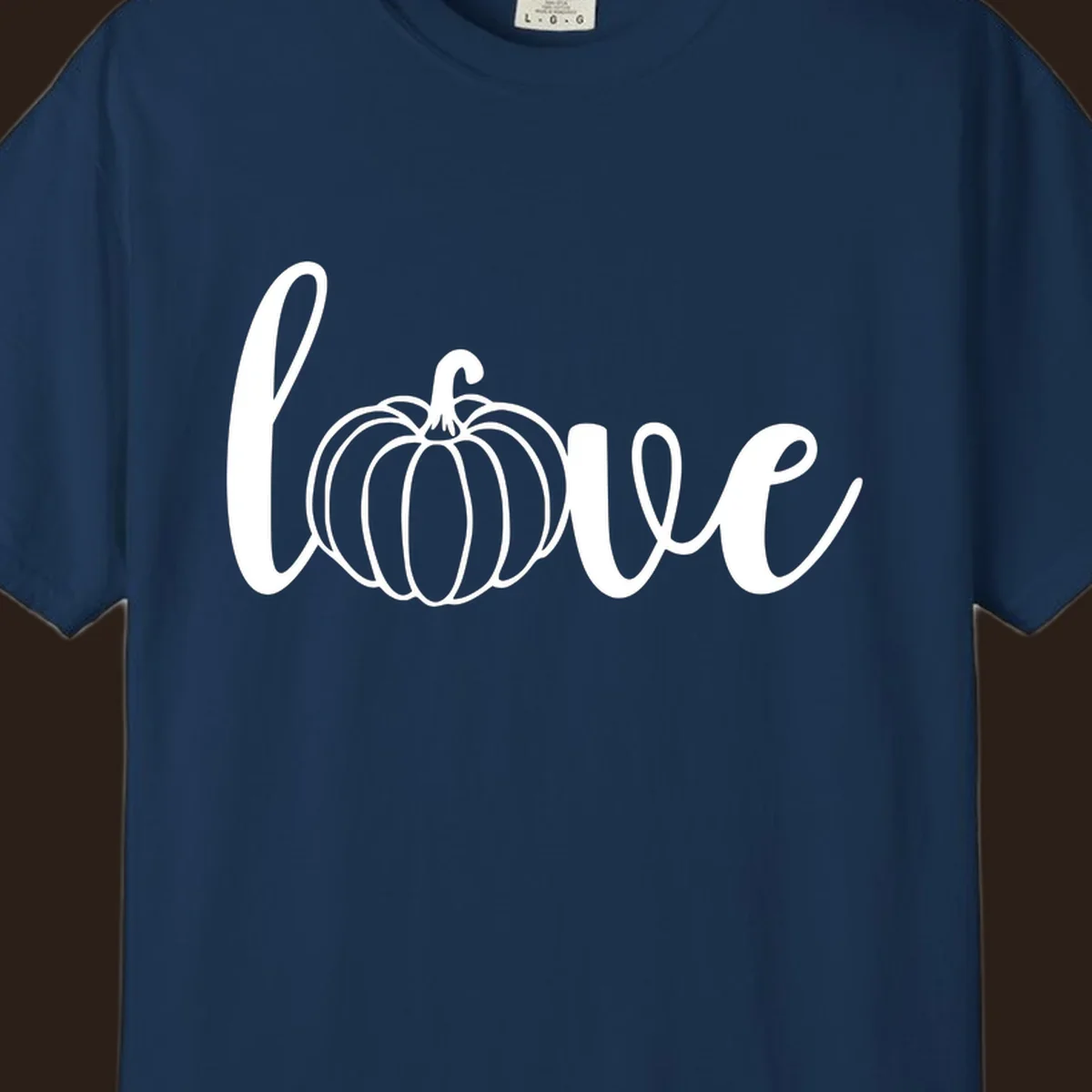 Love pumpkin script design for fall and Thanksgiving shirts.