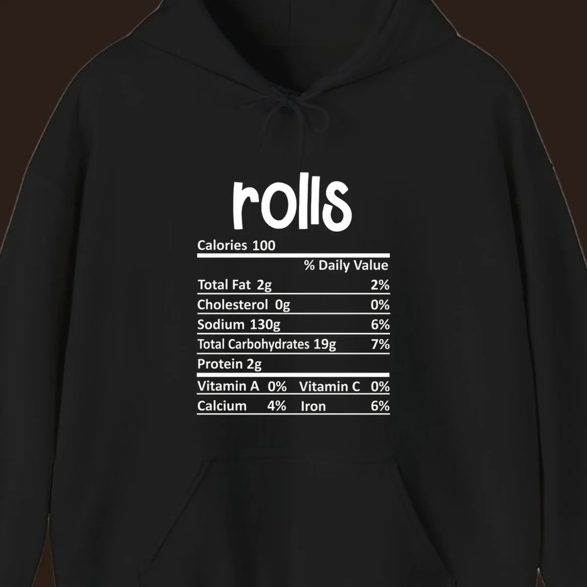 rolls nutrition facts label design