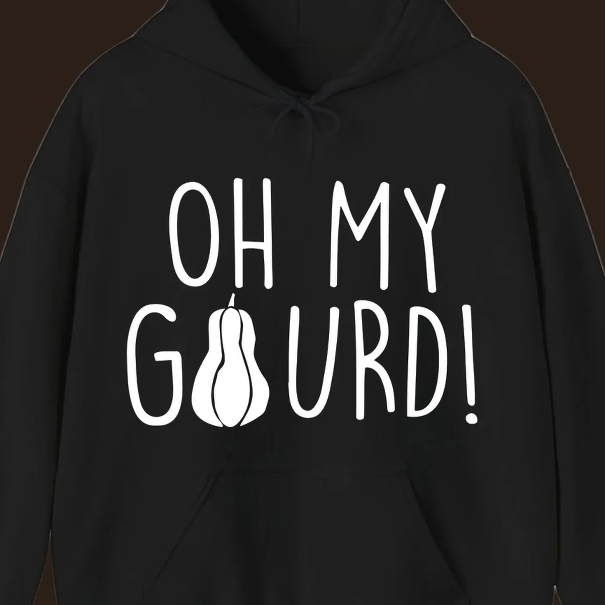 Oh my gourd pun design with text and gourd illustration