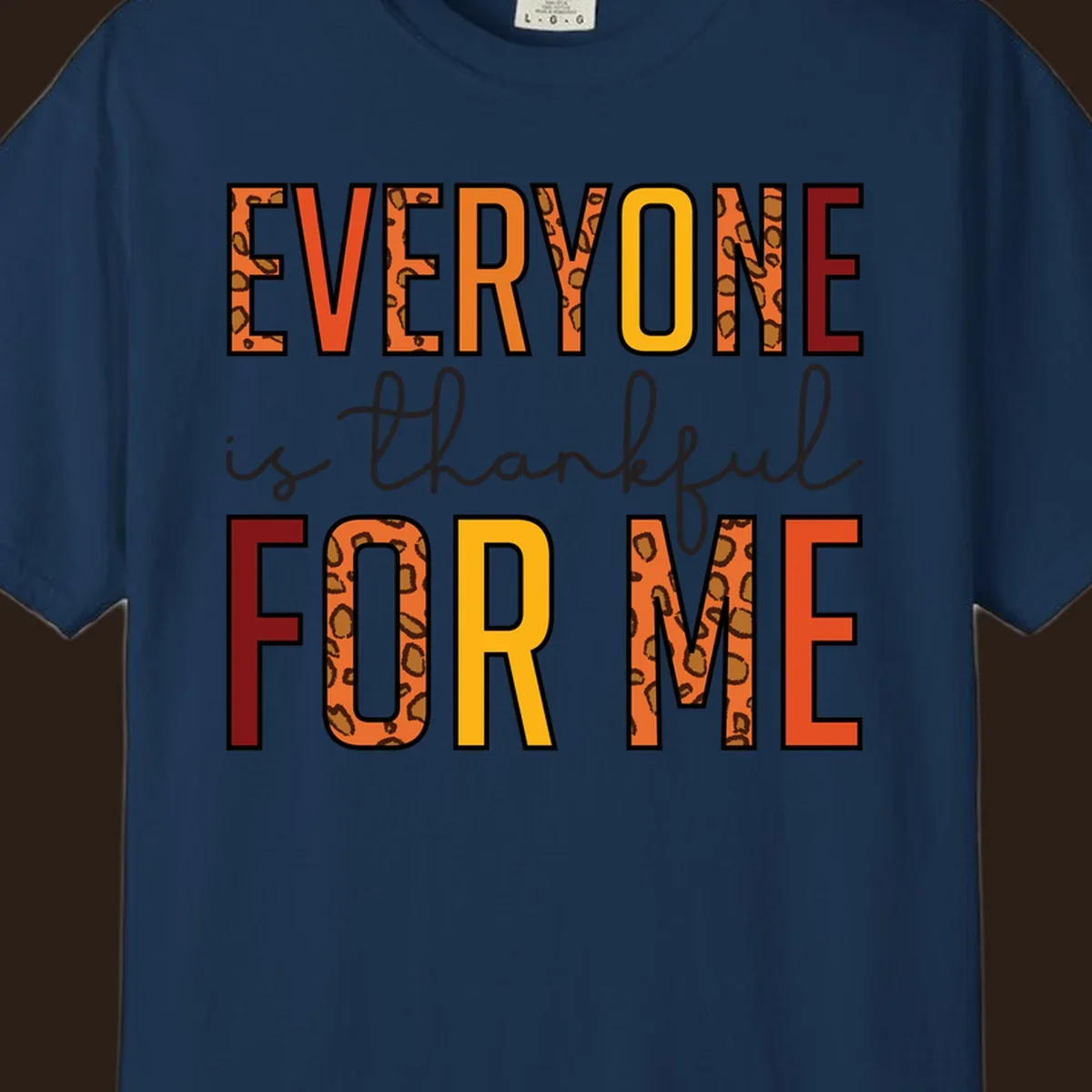 Everyone Is For Me typography with leopard print accents.