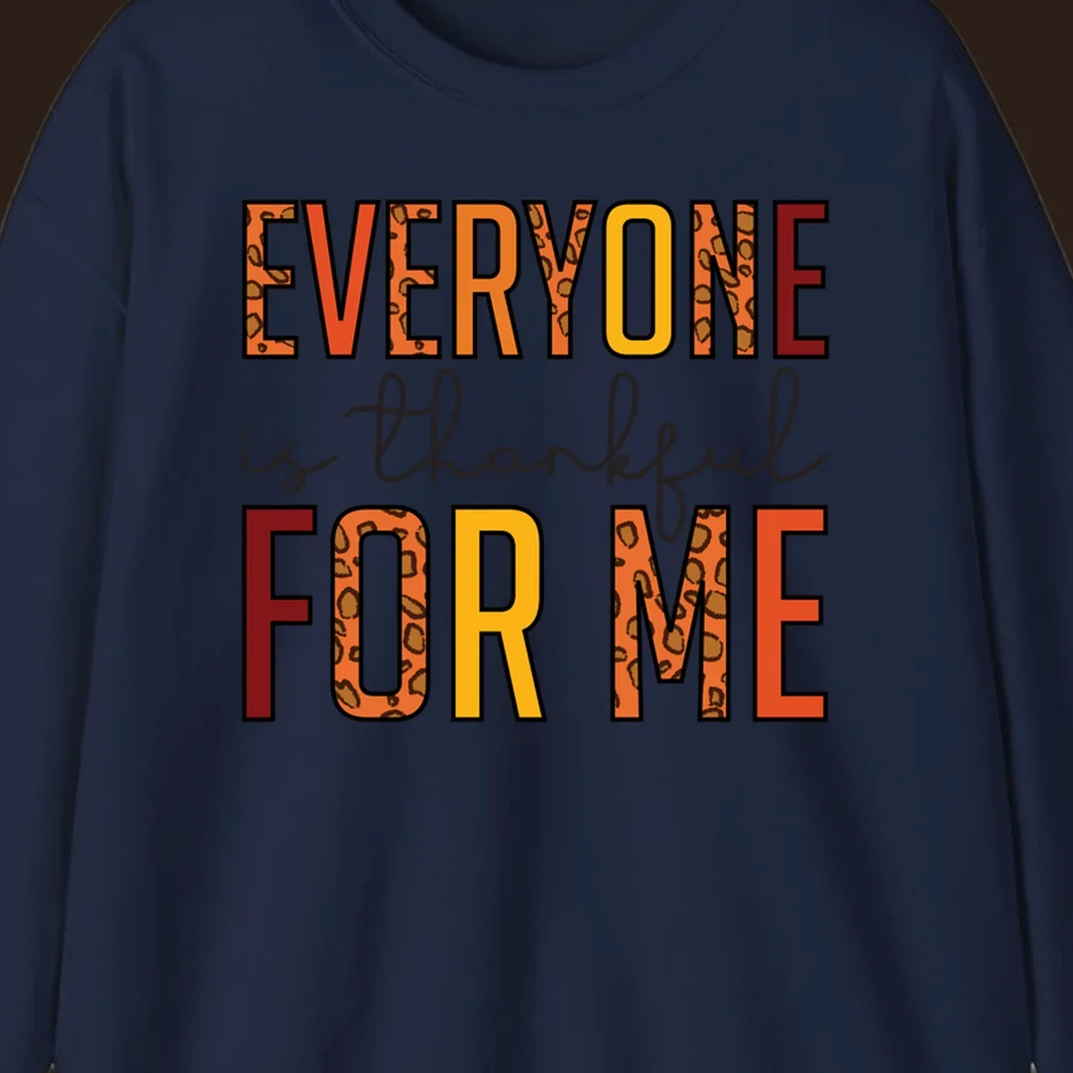 Everyone Is For Me typography with leopard print accents.