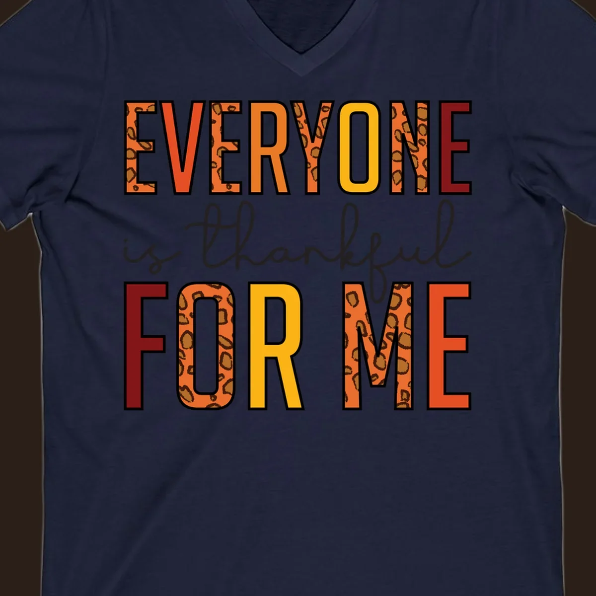 Everyone Is For Me typography with leopard print accents.