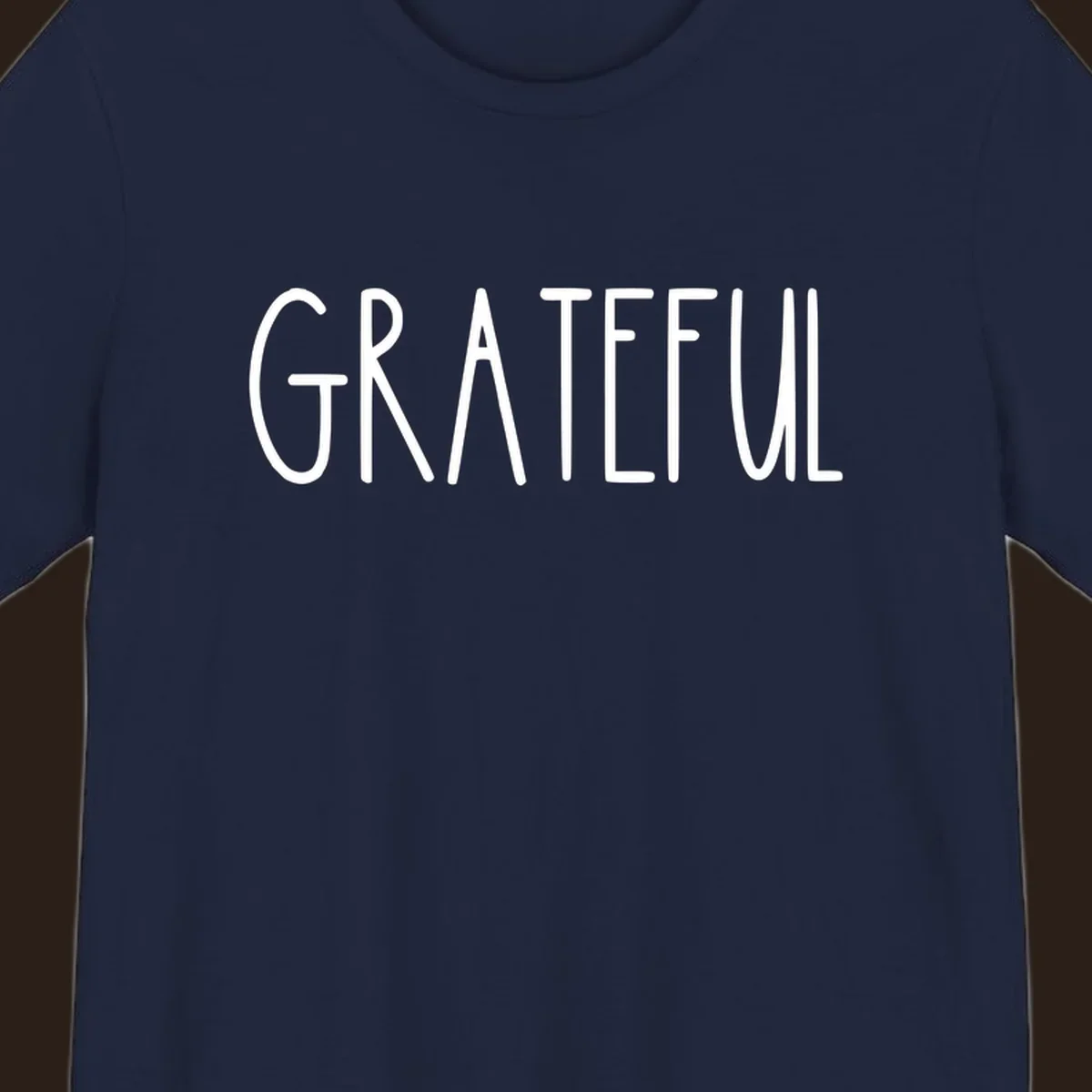 Bold white typography spelling out GRATEFUL, suitable for Thanksgiving.