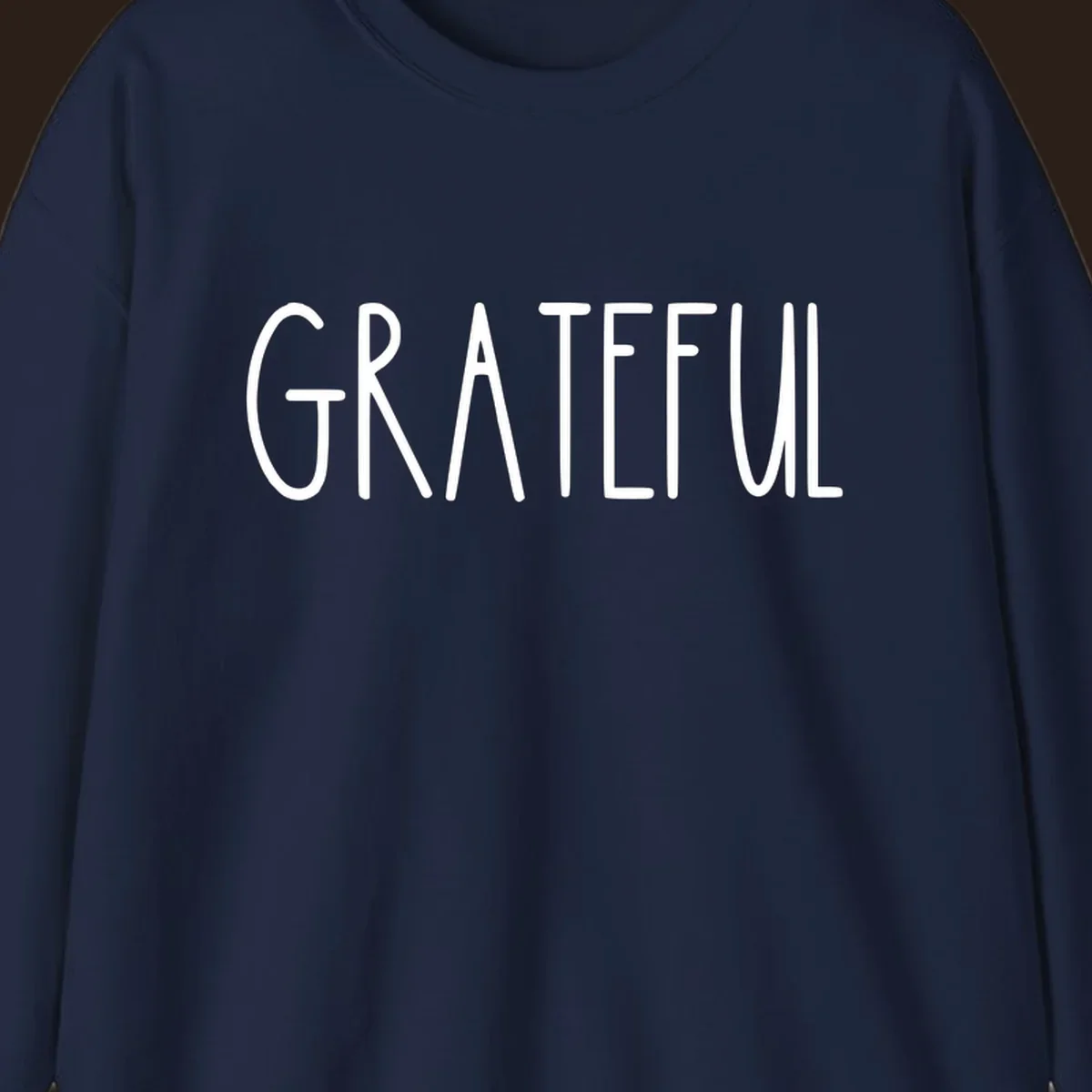 Bold white typography spelling out GRATEFUL, suitable for Thanksgiving.