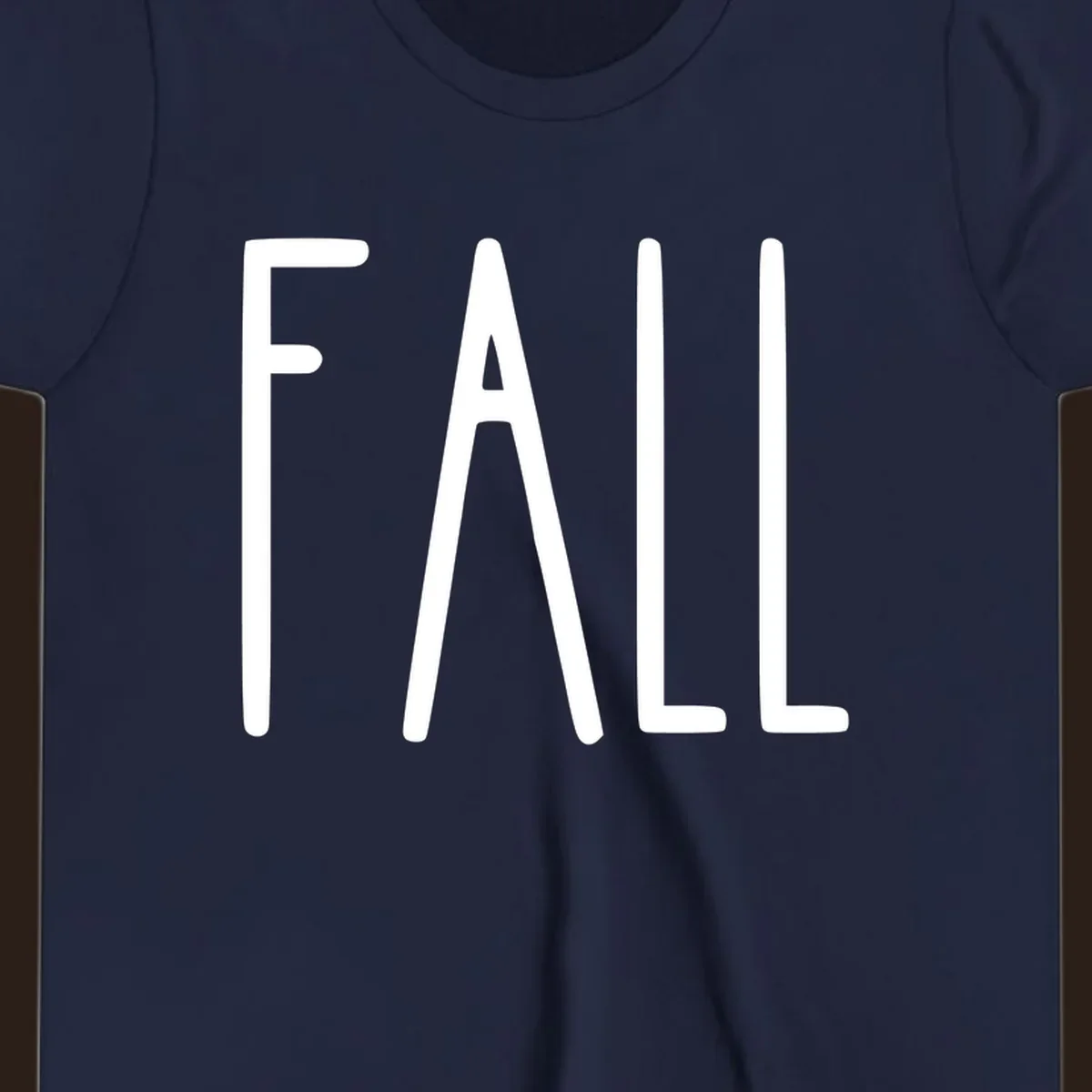 Fall season text design with white lettering on a dark background.