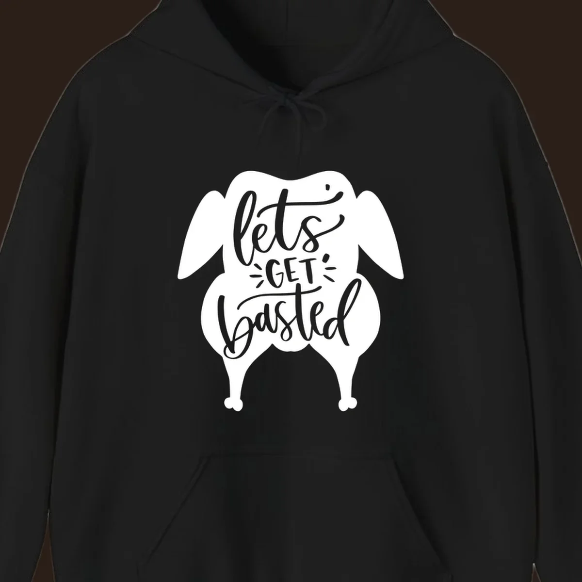 Lets Get Basted Turkey Thanksgiving illustration