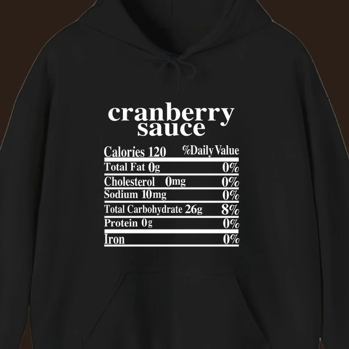 Cranberry sauce nutrition facts label design