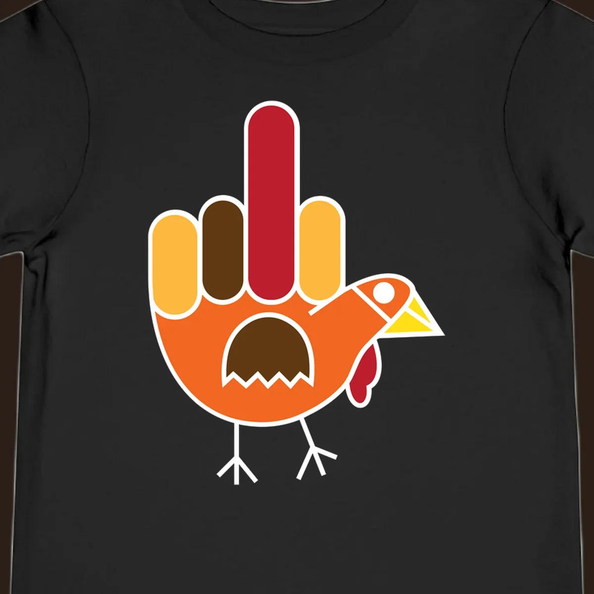 Thanksgiving turkey hand gesture illustration