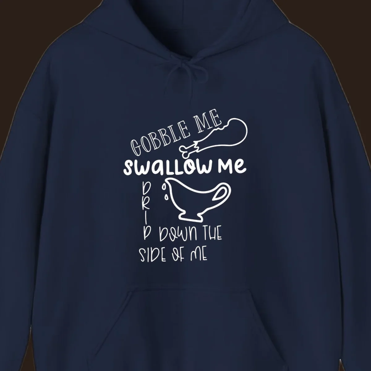 Gravy me down Thanksgiving shirt with turkey leg and gravy boat.