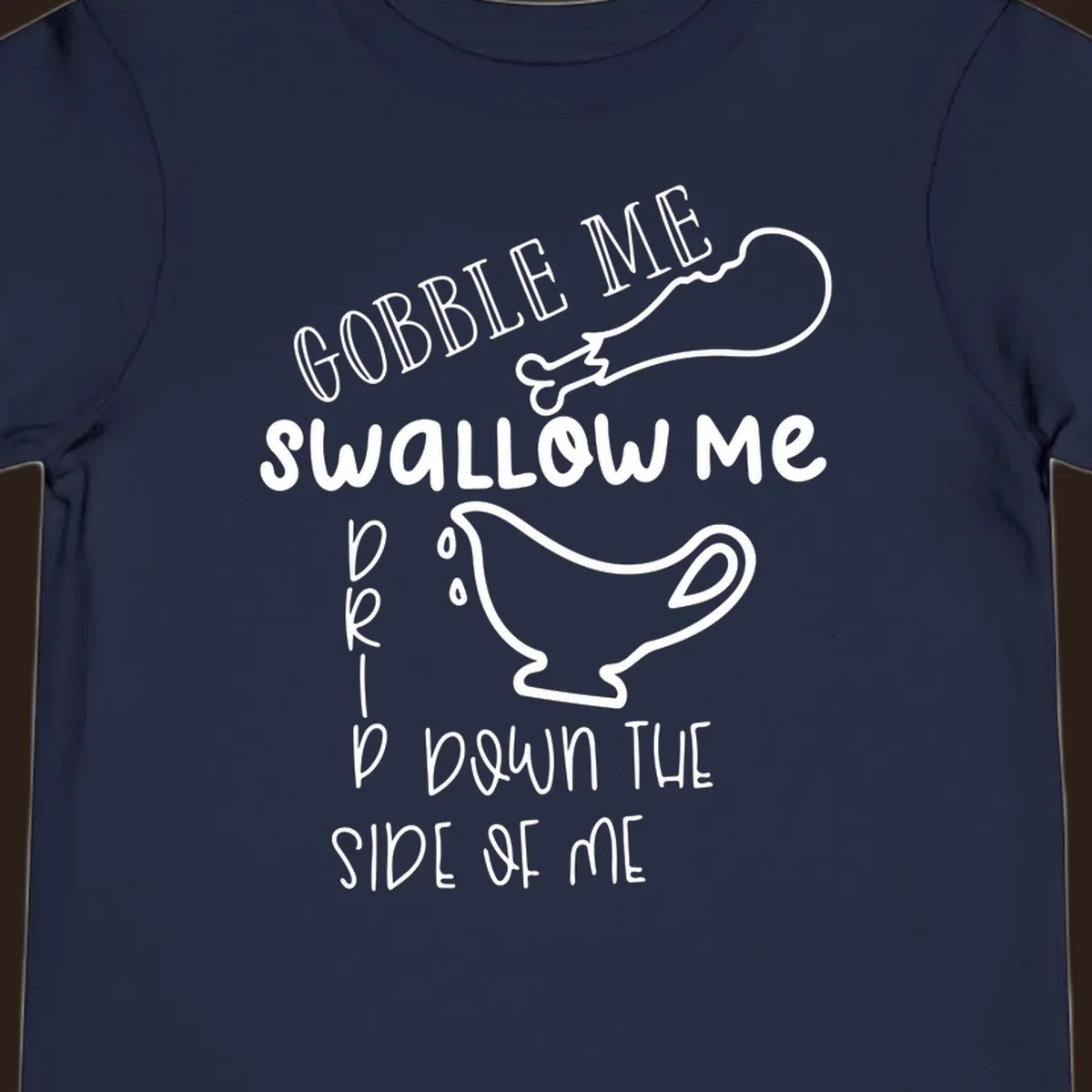 Gravy me down Thanksgiving shirt with turkey leg and gravy boat.